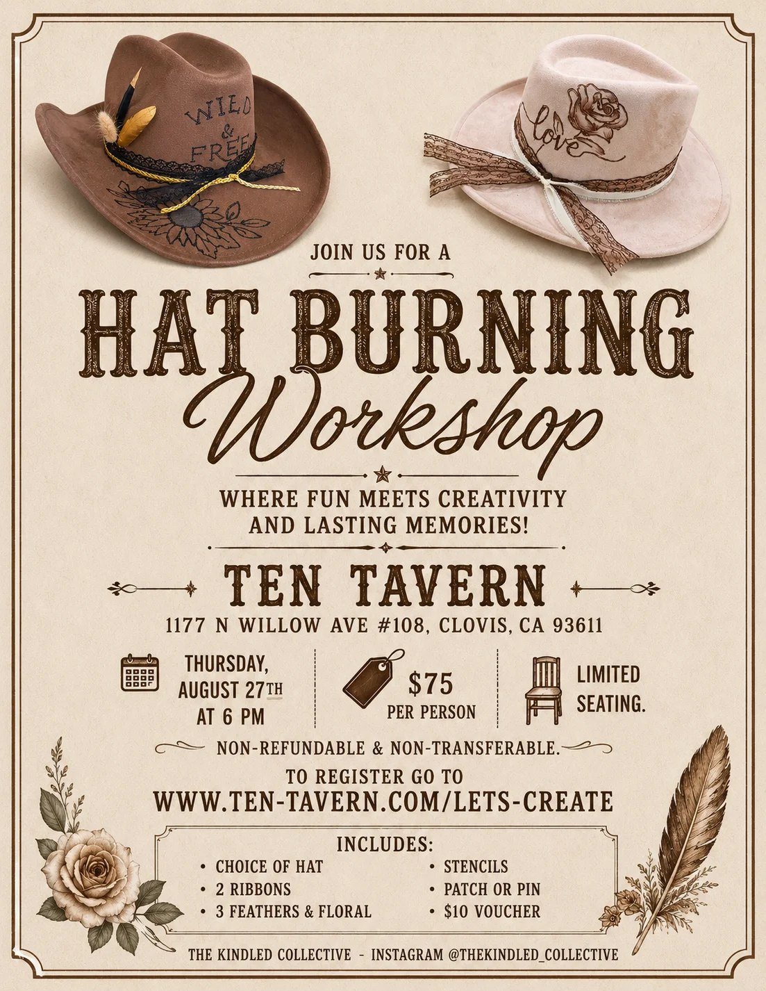 Hat Burning Workshop