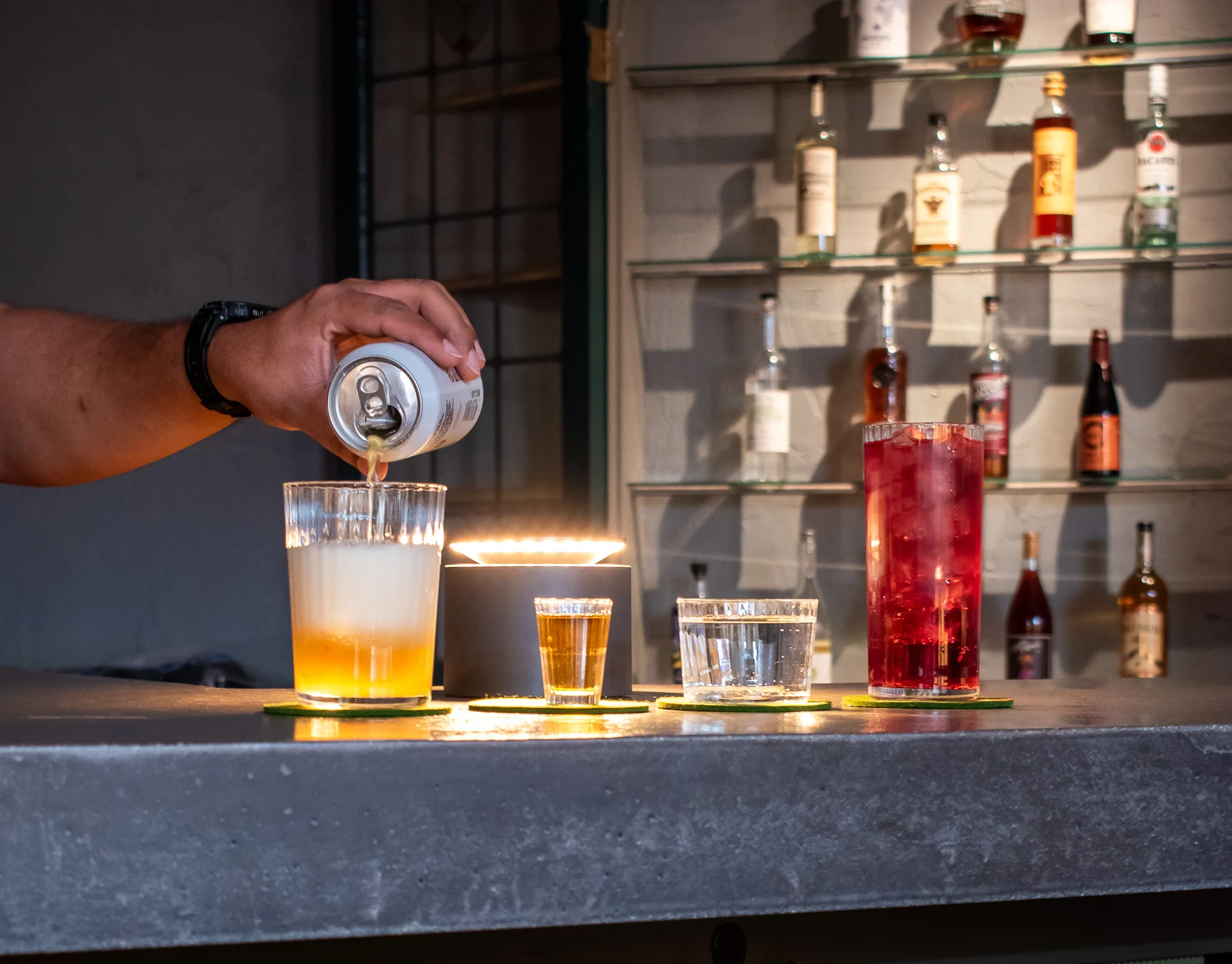 A selection of tasteful alcoholic beverages