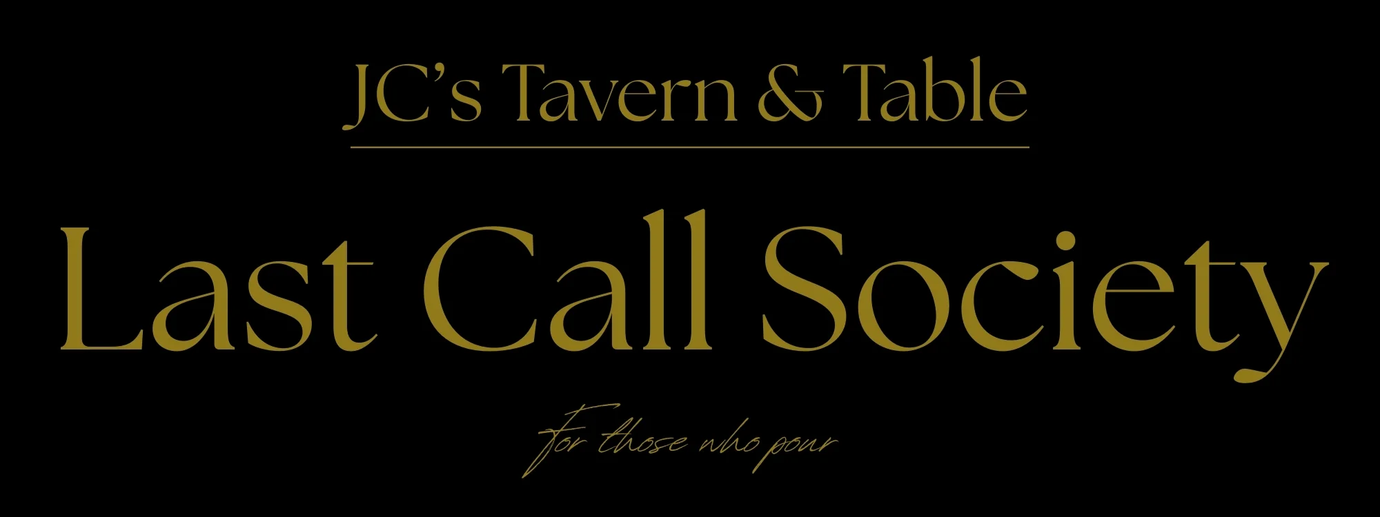 Logo for JC's Tavern & Table Last Call Society