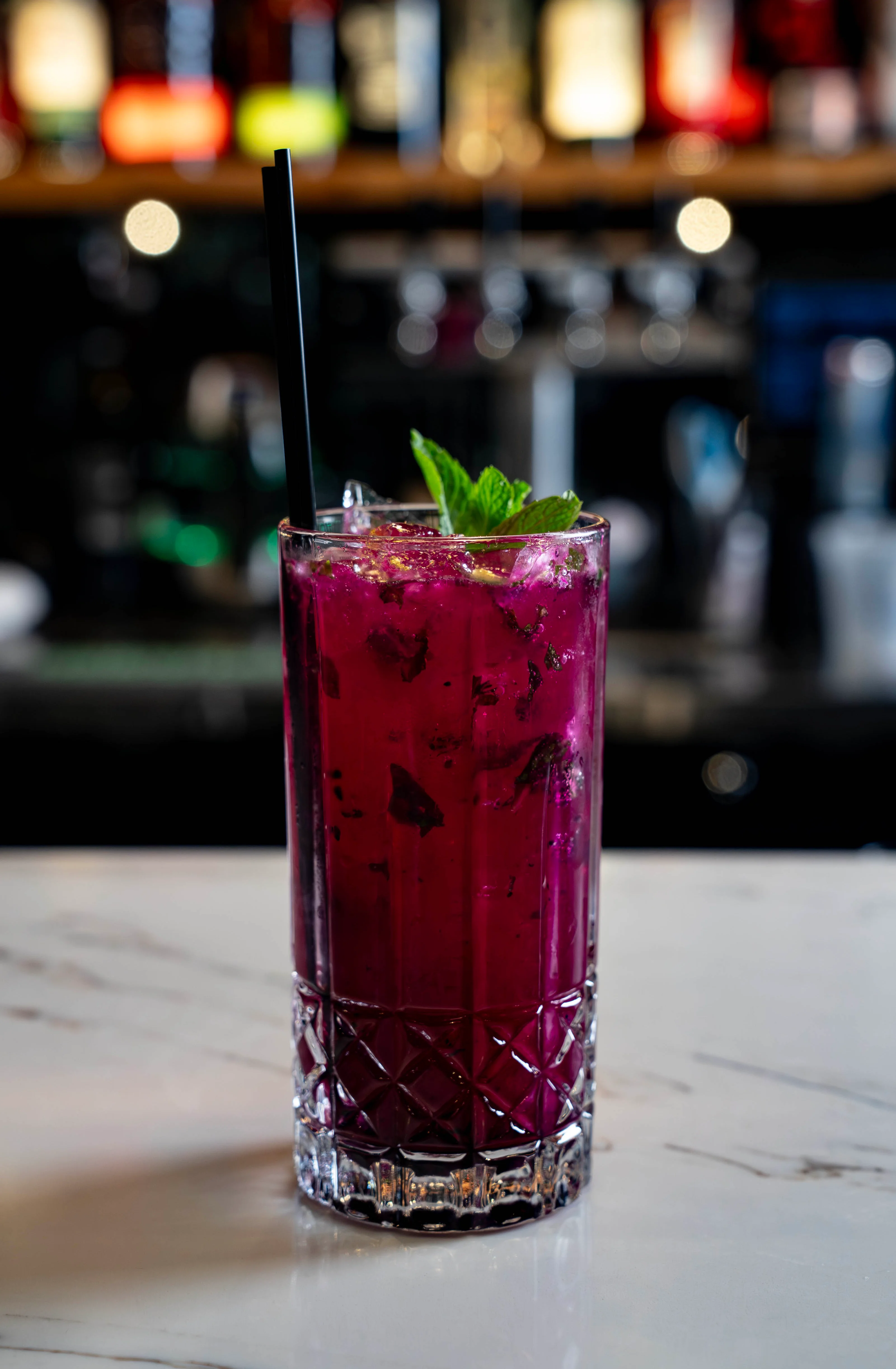 Colorful cocktail from Golden Dragon restaurant in Beaverton