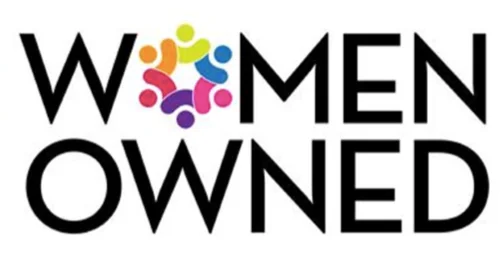 Women-owned business logo promoting female entrepreneurship