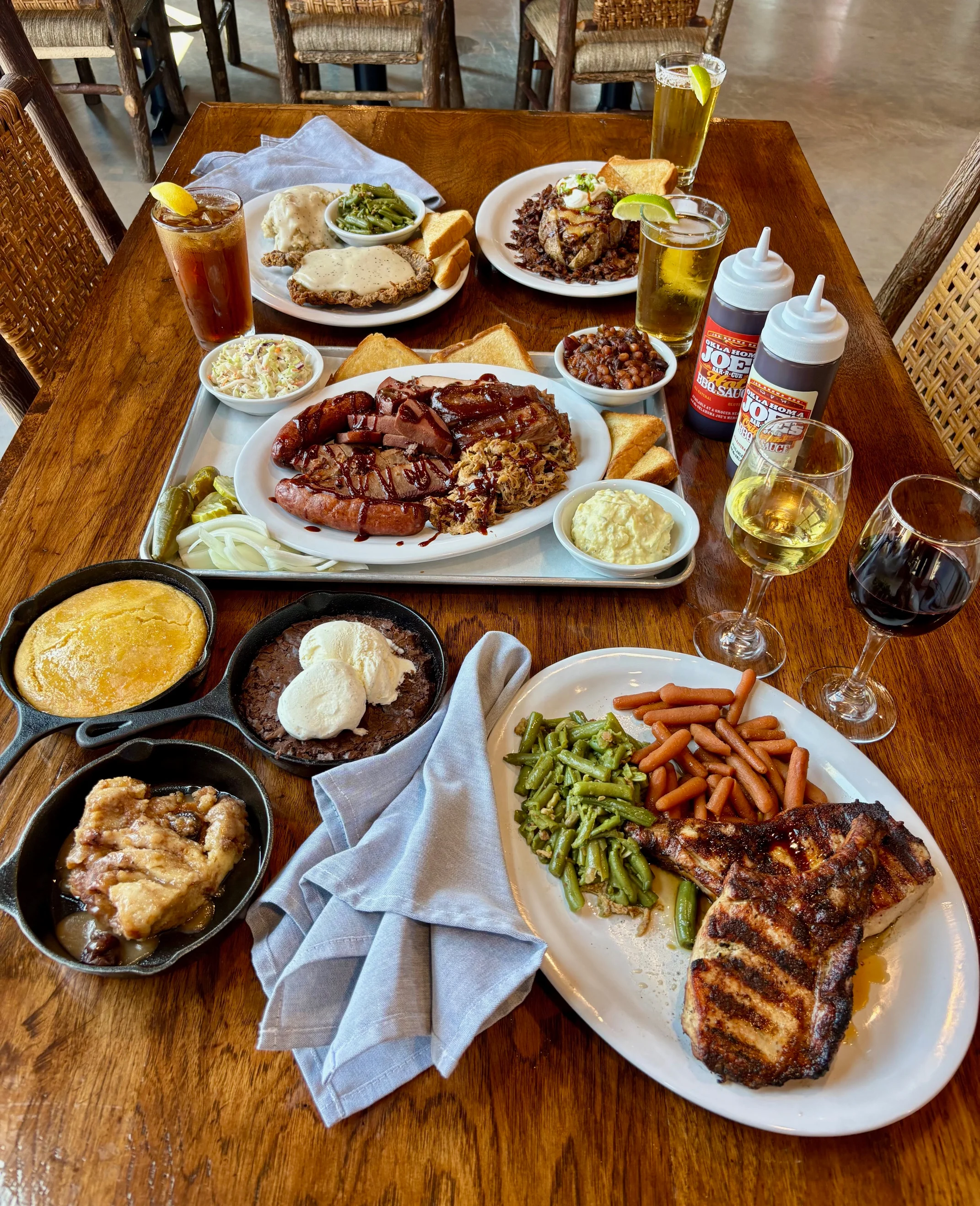 Delicious gourmet burger with fresh toppings on a wooden table.