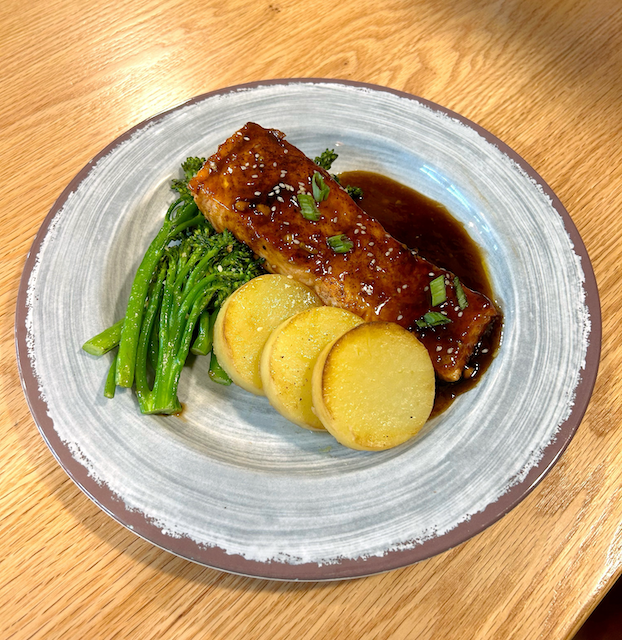 Honey Glazed Salmon at Page’s Okra Grill