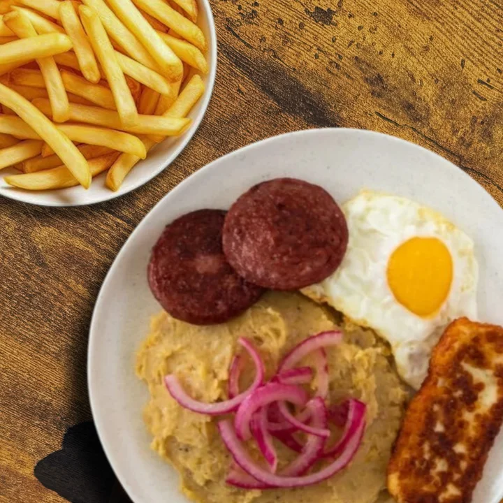 Salami & Fried Cheese Brunch