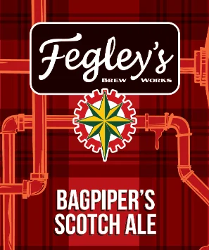 Fegley's Bagpiper's Scotch Ale label design