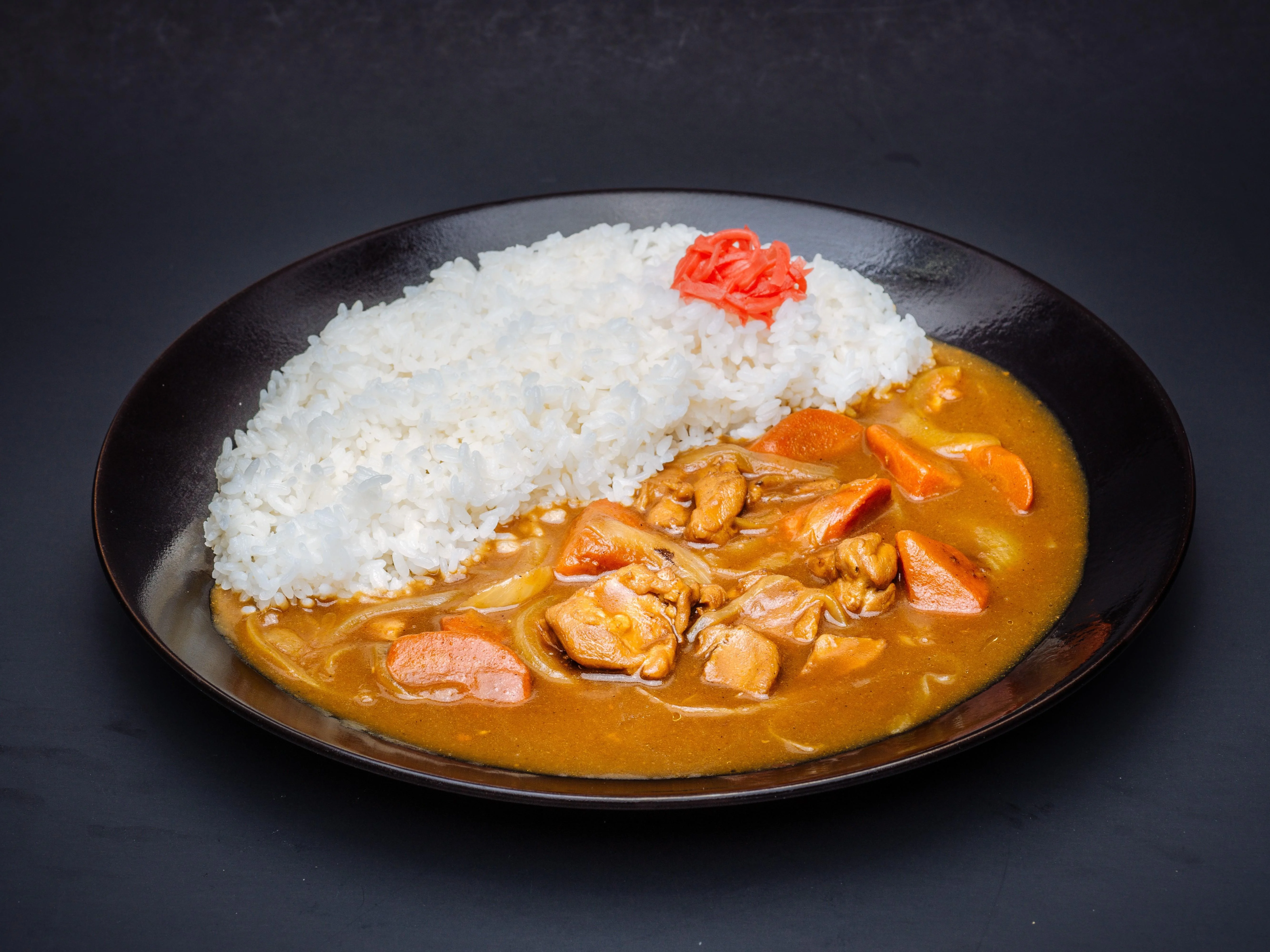 Goma Tei curry with Hokkaido rice and red ginger