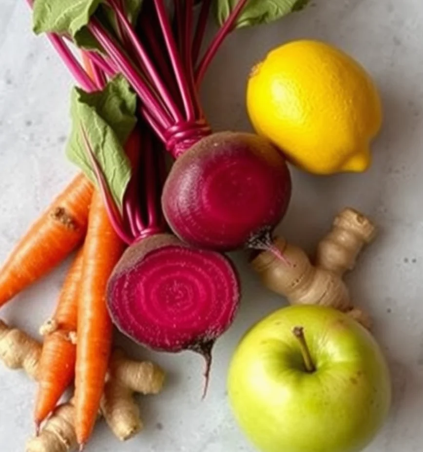Fresh organic vegetables for a vibrant salad