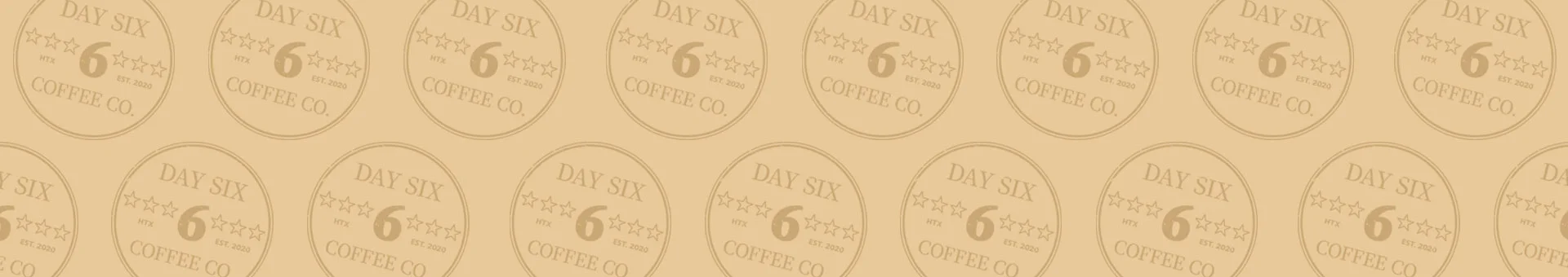 Decorative coffee-themed background pattern for a menu header.