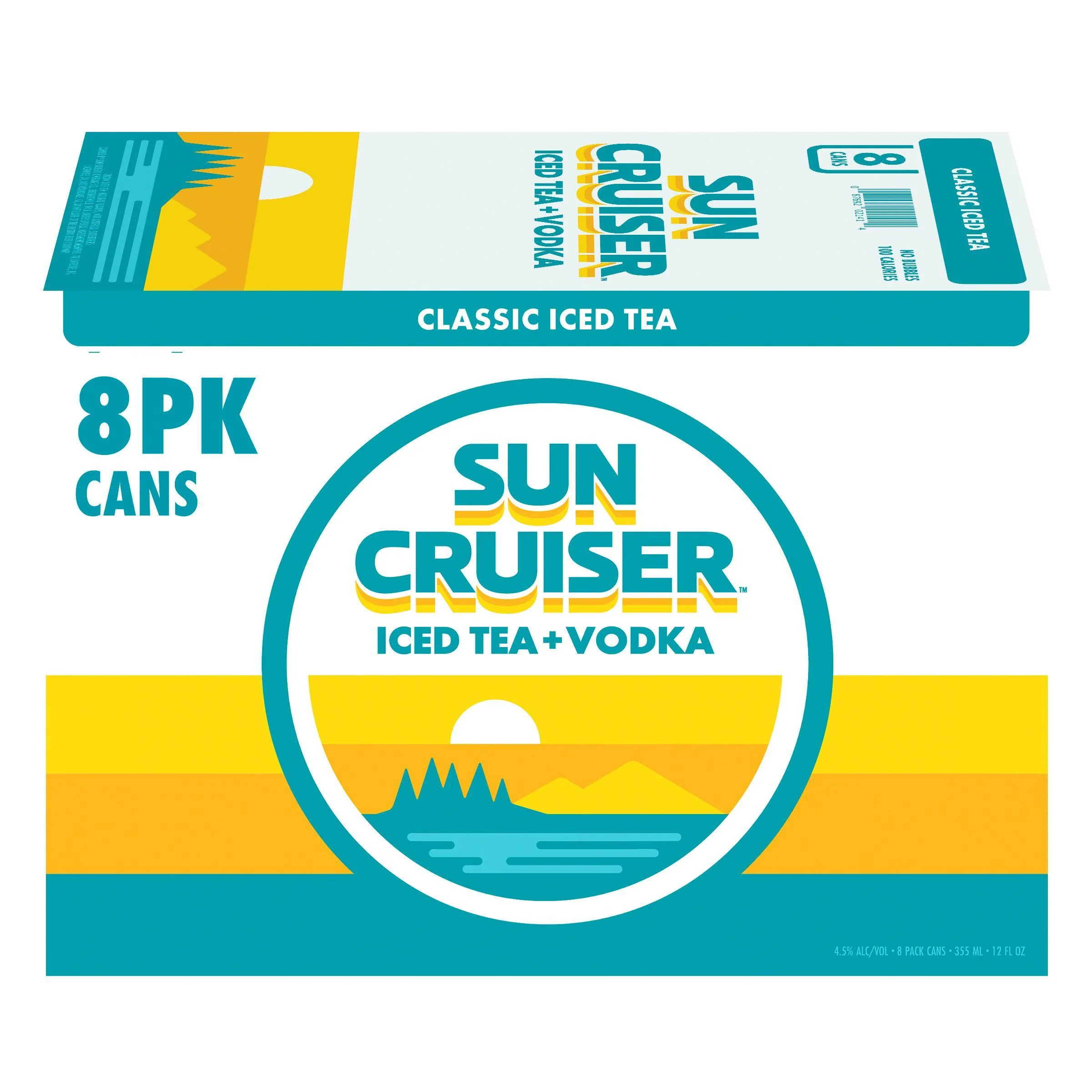 Sun Cruiser Iced Tea Vodka, Classic Iced Tea, 12 fl. oz. Can, 8pk
