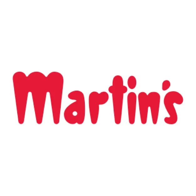 Logo of Martin's restaurant in bold red letters