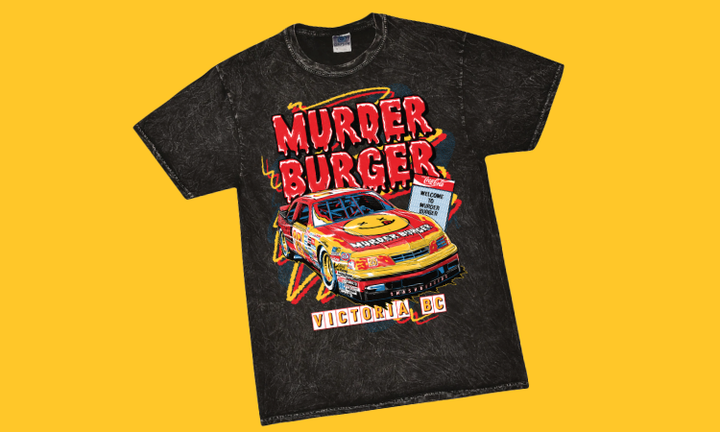 【USA製】United Sports ロンT VICIOUS-BURGER Murder Burger - Vroom Vroom T-Shirt
