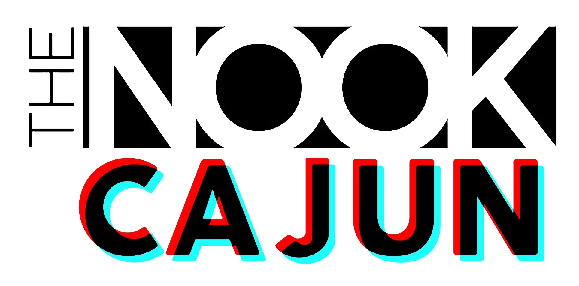 Logo of The Nook Cajun restaurant featuring bold typography