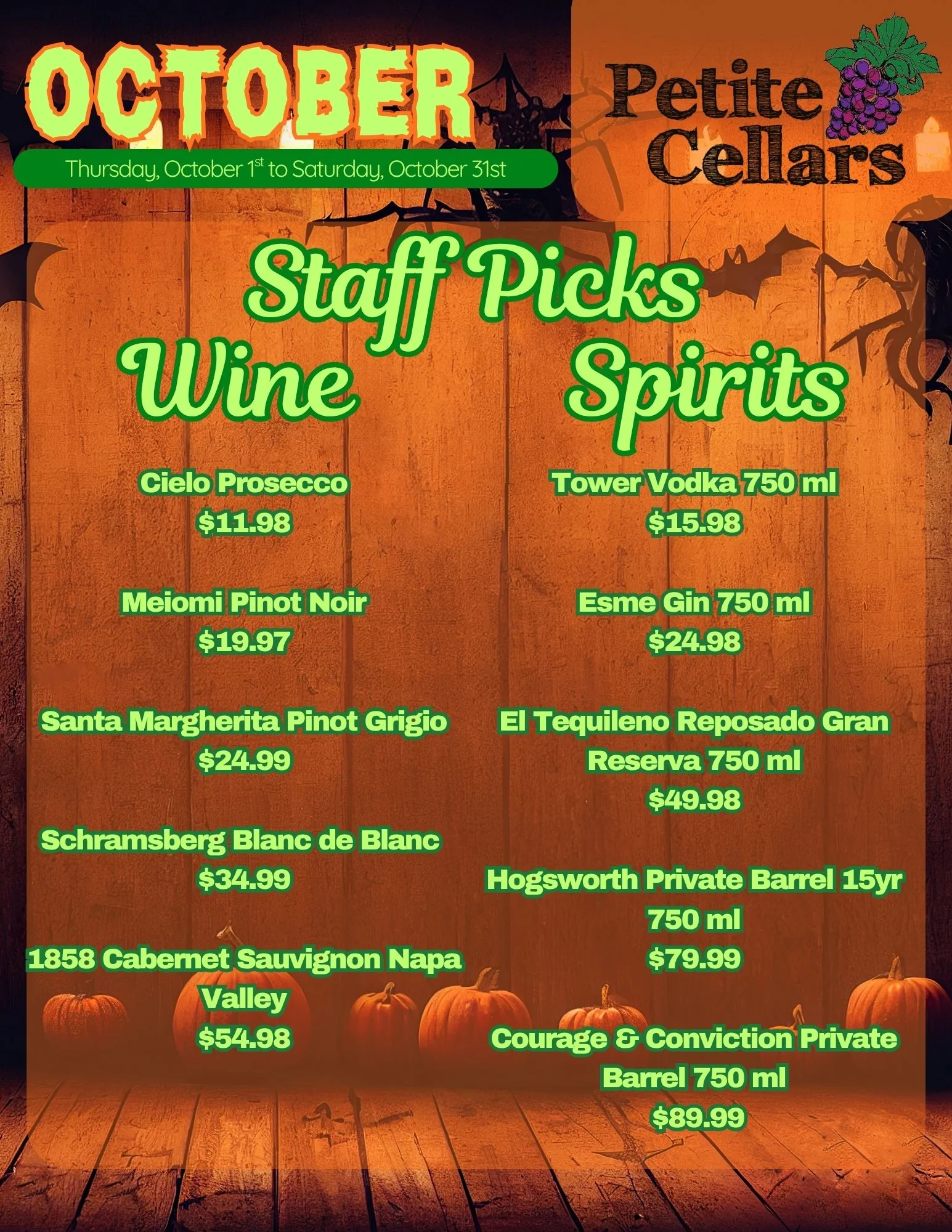 Wine and spirits staff picks for June at Petite Cellars