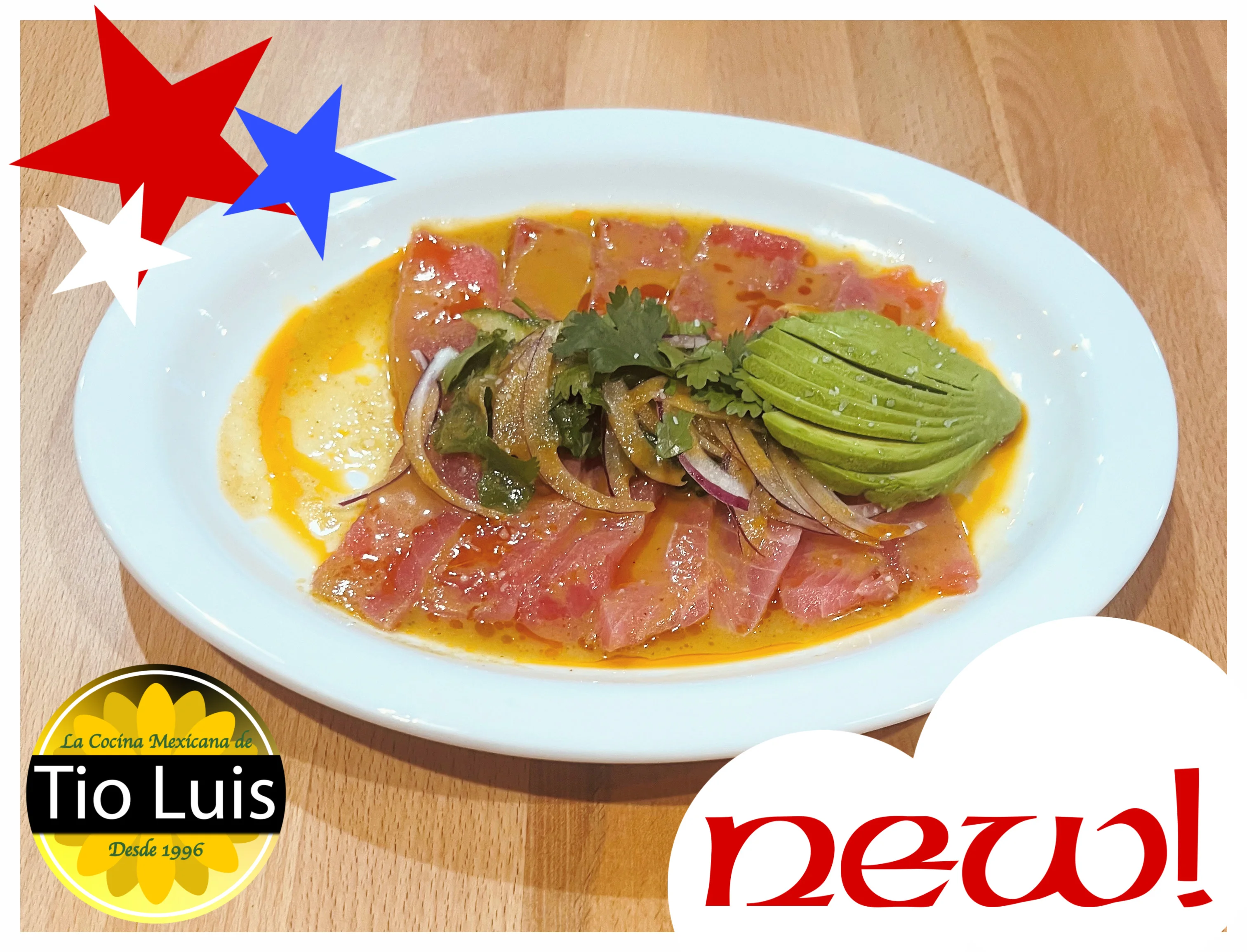 Lent season seafood platter featuring ceviche and stuffed chiles