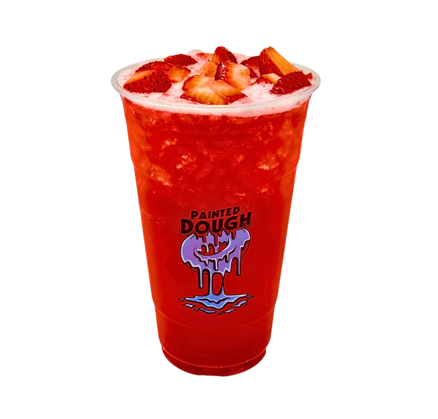 Strawberry Lychee jasmine tea drink