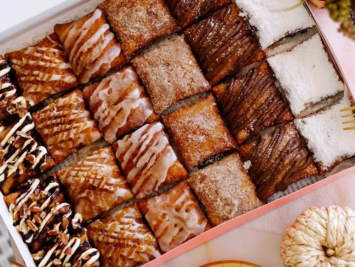 Assorted Middle Eastern baklava in a decorative box