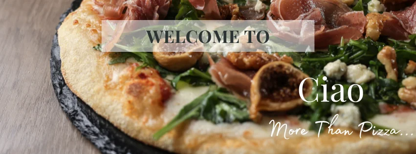 Artisan pizza with prosciutto and arugula