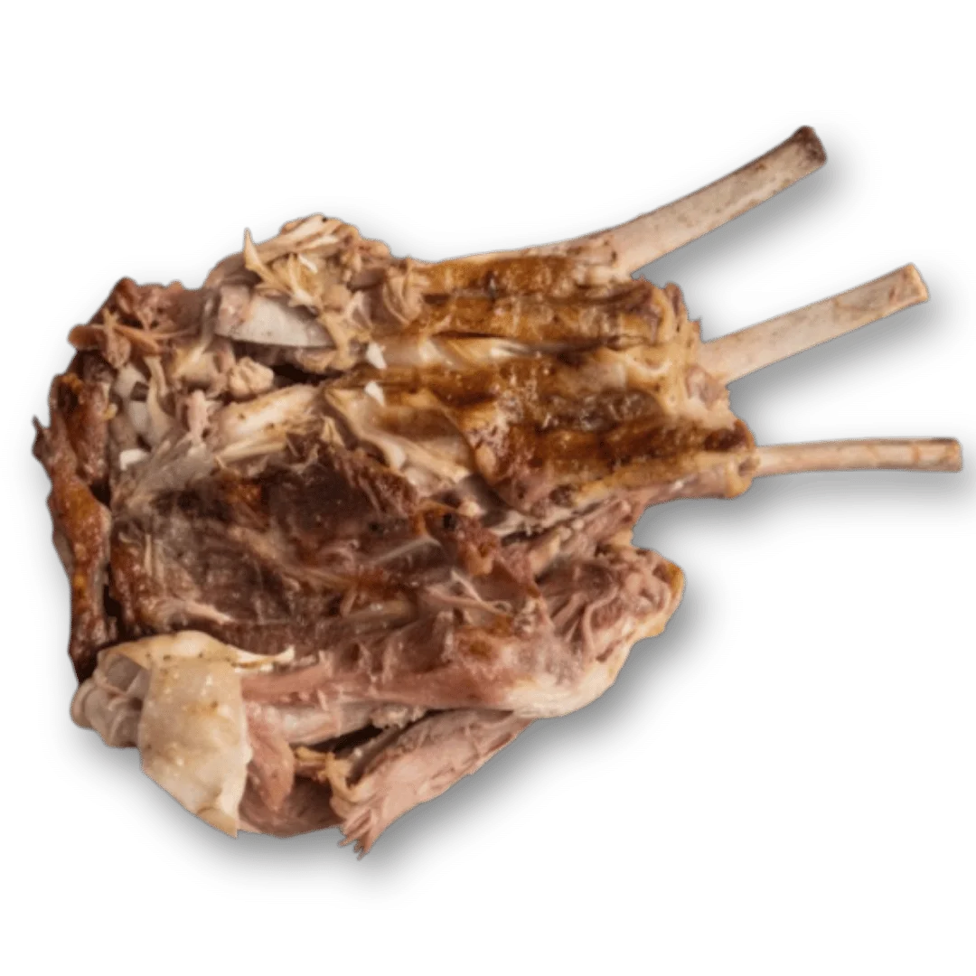 Slow-cooked lamb rack, a classic dish in Mediterranean cuisine