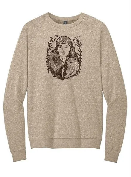 MMO #1 Mountain Mama  - Crewneck, LG, Tan