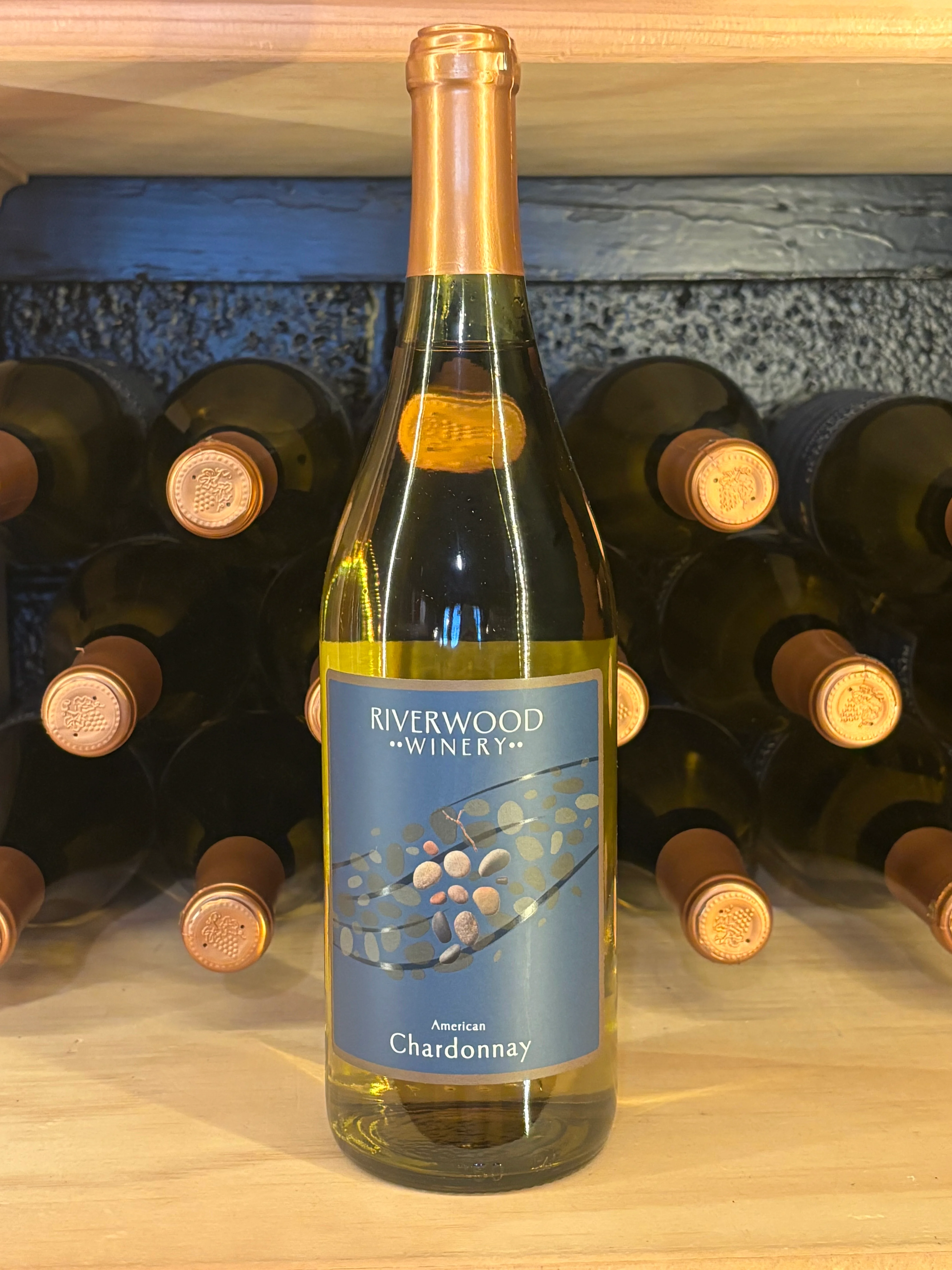 Bottle of Riverwood Winery American Chardonnay