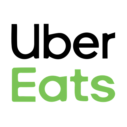 Uber Eats logo in black and green colors