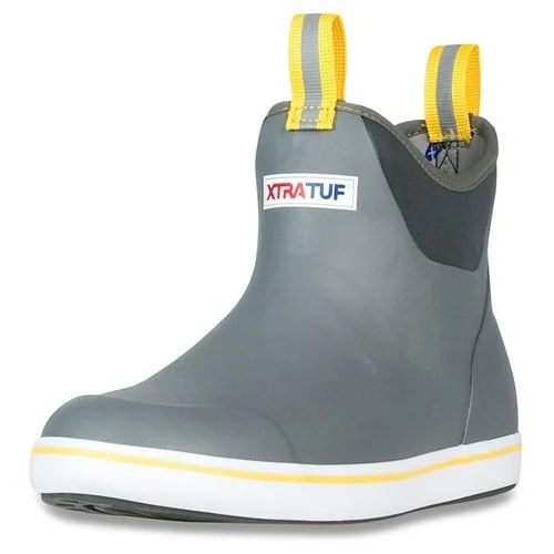 Xtratuf Men's 6" Ankle Deck Boots, in Gray, Size 10 | by West Marine