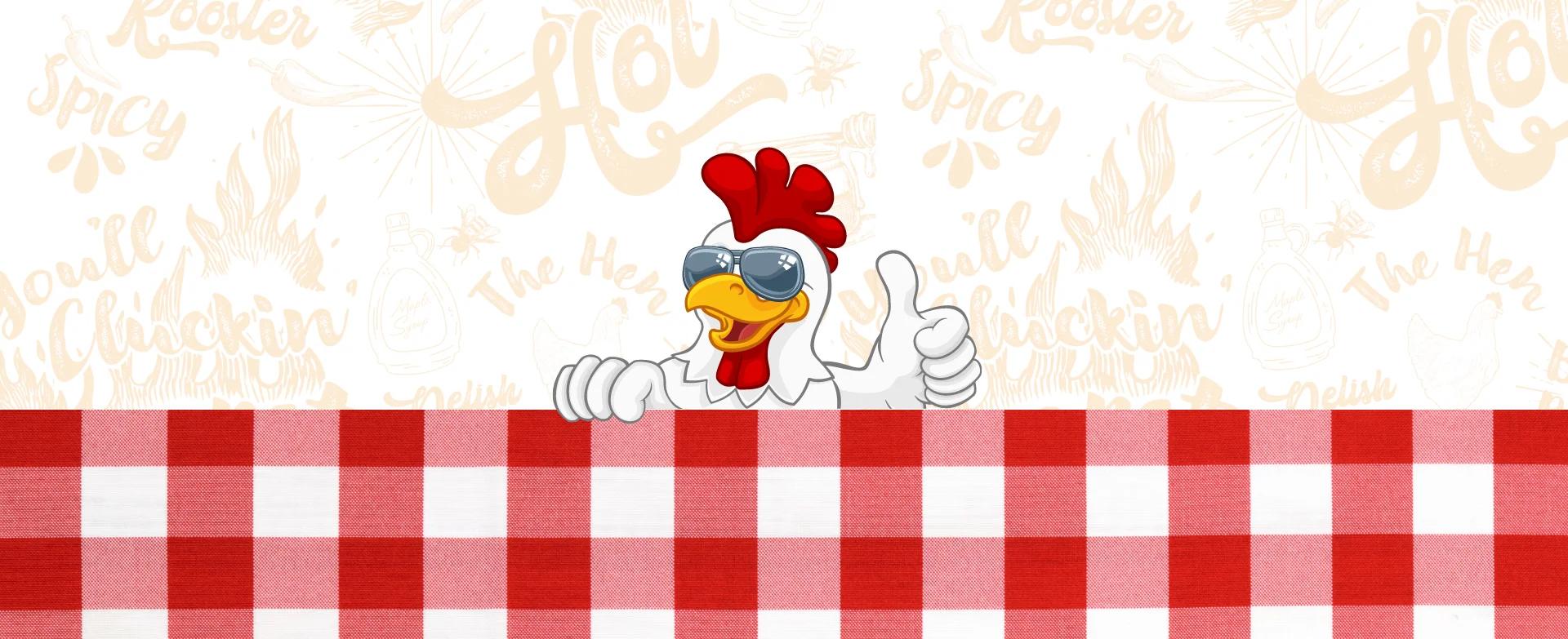 Chix Chichen & Waffles Mascot Banner
