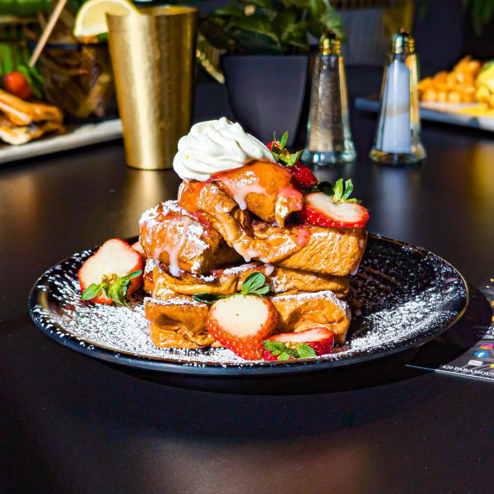 A fresh stack of french toast