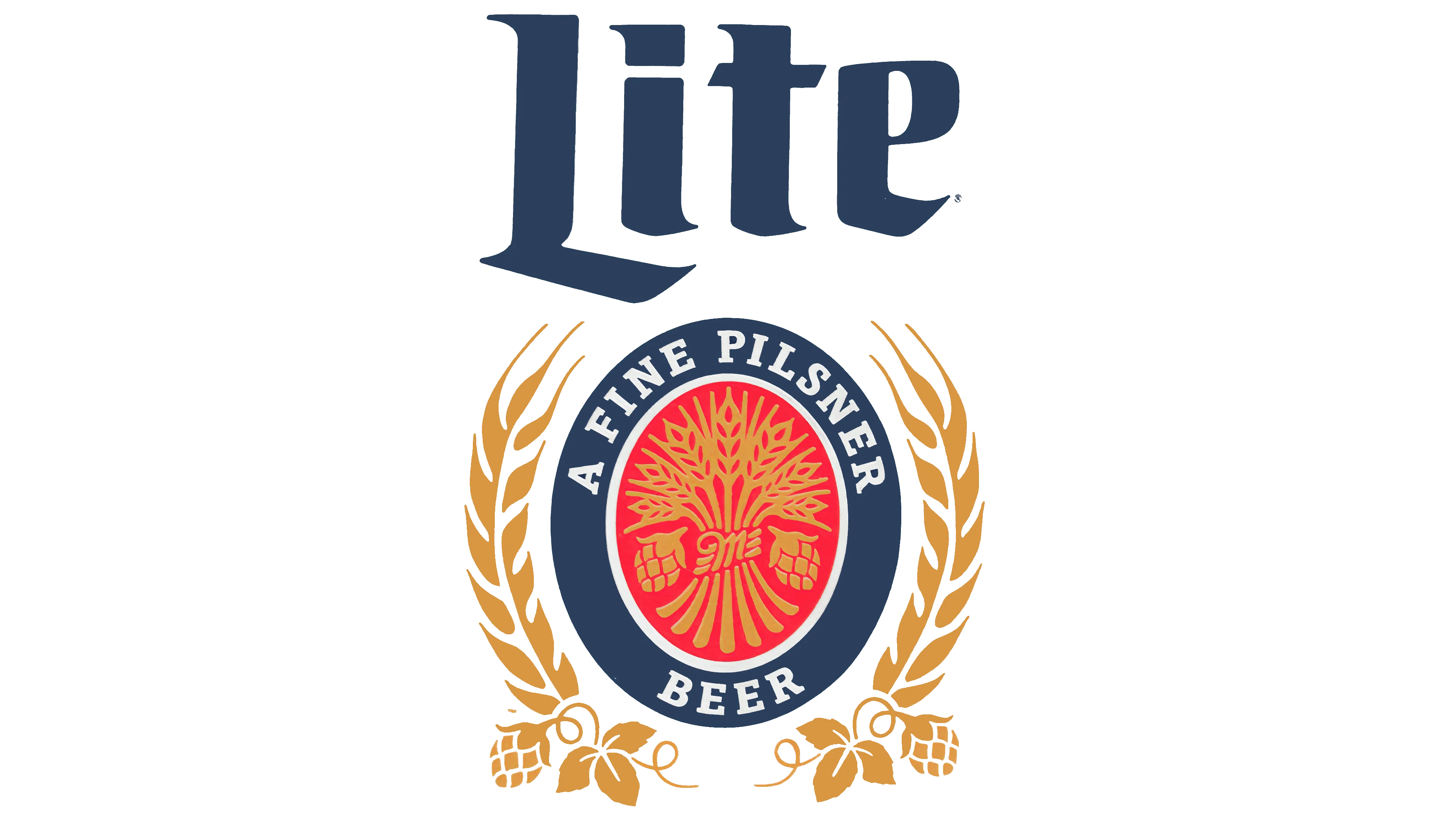 Lite beer logo featuring a fine pilsner design