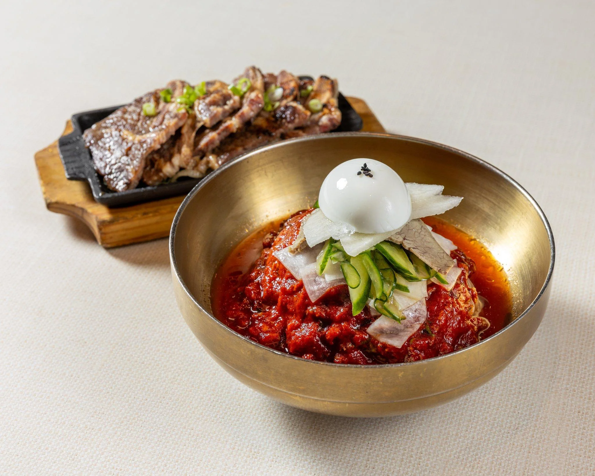 LA Galbi + Cold Noodles