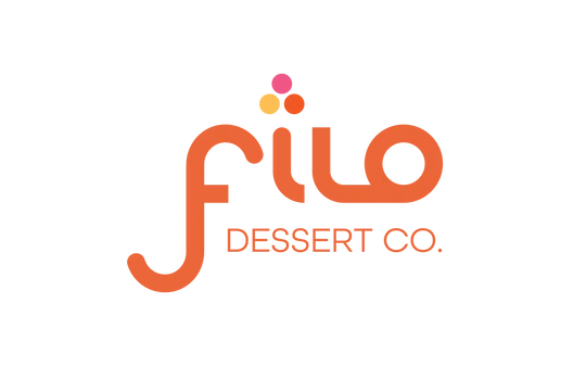 Logo of Filo Dessert Co. featuring vibrant colors and playful design