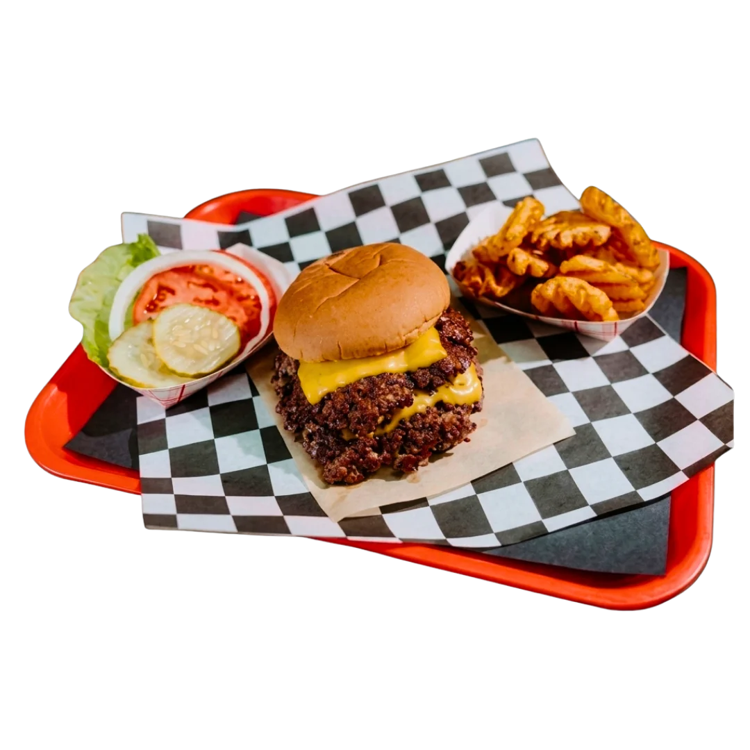 Double Cheeseburger w/1 side