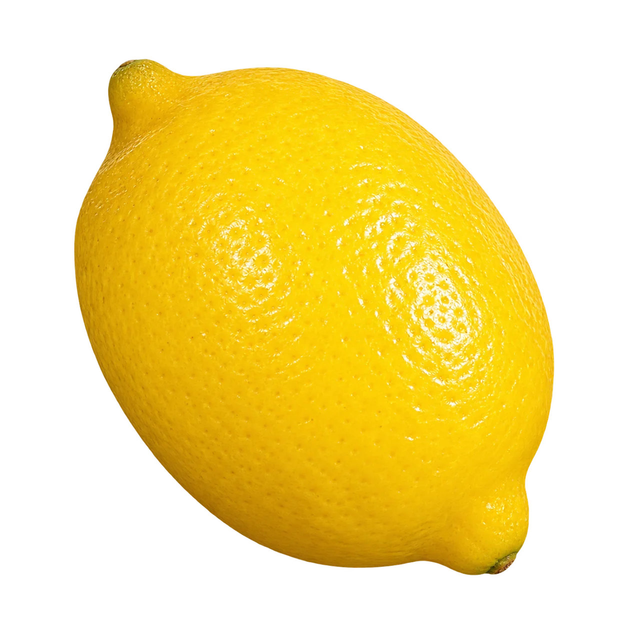 Fresh lemon on a white background