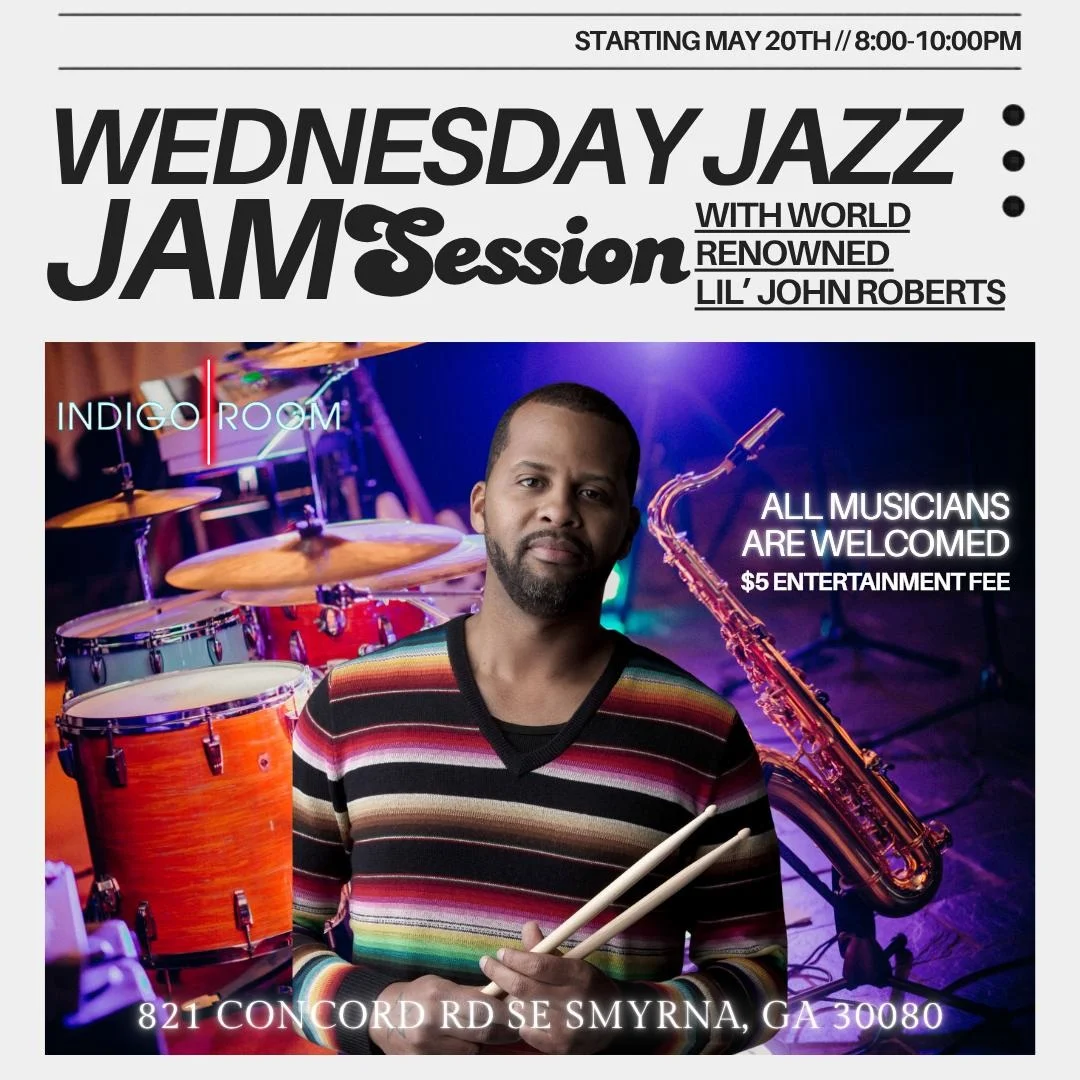Wednesday Jazz Jam Session at Indigo Room, Smyrna, GA