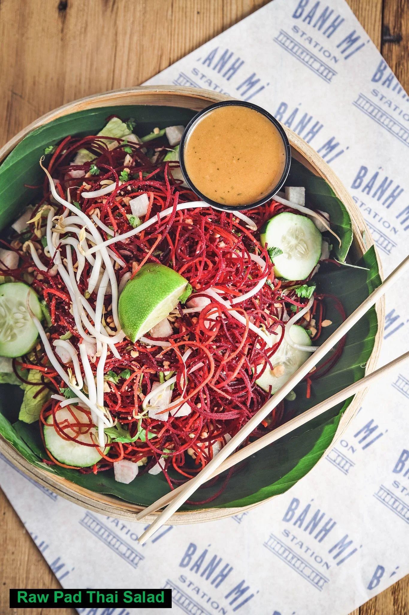 RAW PAD THAI SALAD SERVES 10