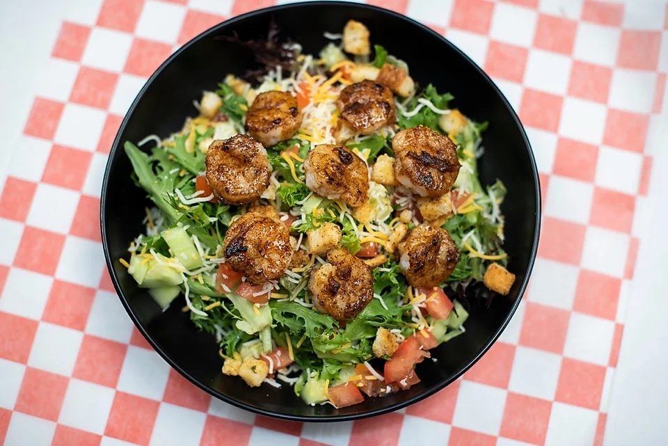 Entrée Salad with Grilled Shrimp