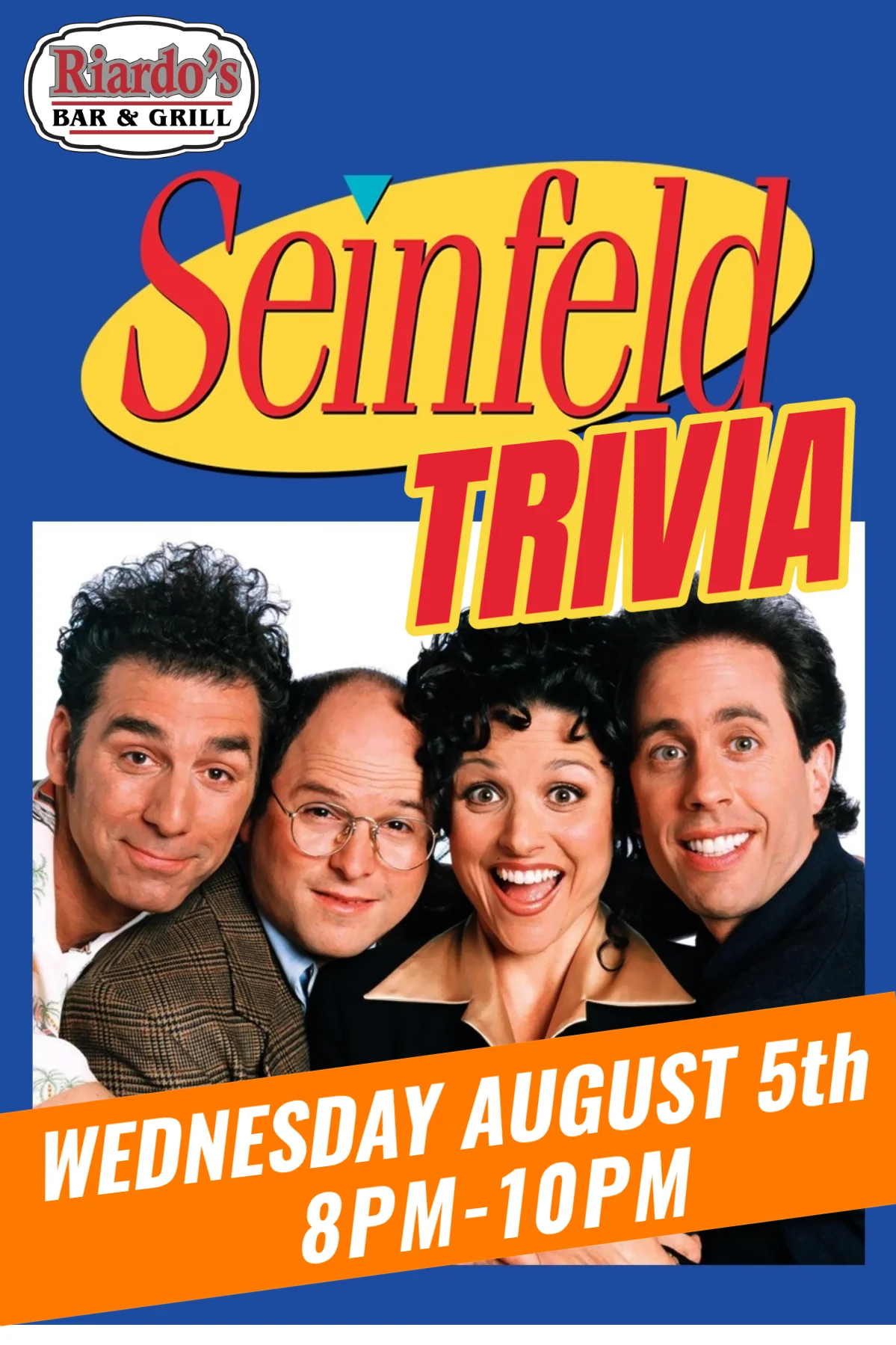 Seinfeld trivia night at Riardo's Bar & Grill