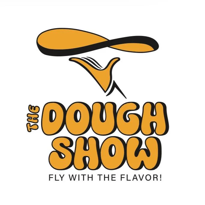Logo of The Dough Show with a playful design and tagline
