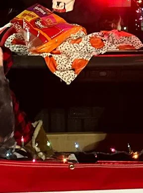 Cutter's Pizzeria float in a festive parade