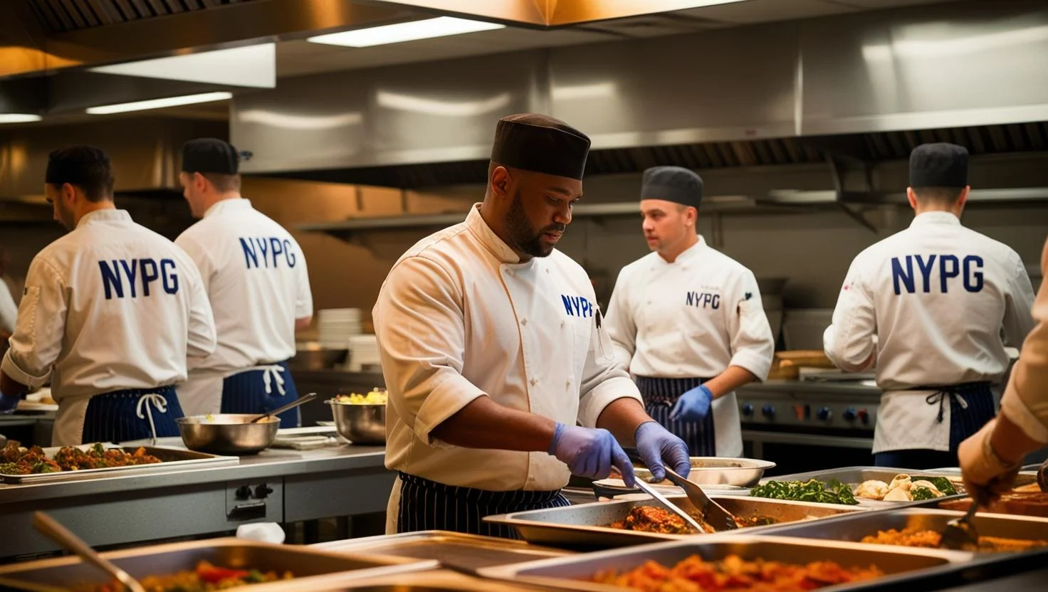 A restaurant chef preparing a dish