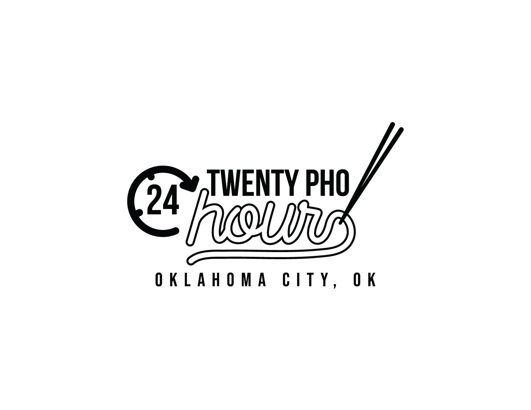 Logo of Twenty Pho Hour, a 24-hour Vietnamese restaurant in Oklahoma City