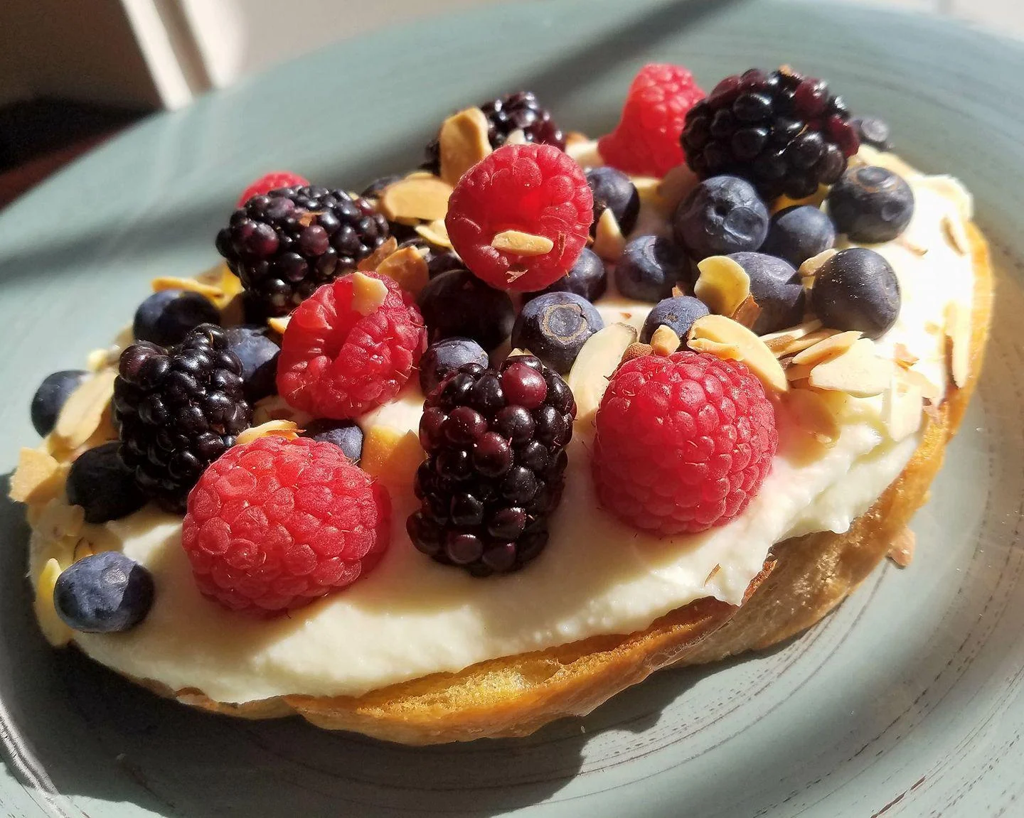 Mixed Berries & Mascarpone Toast
