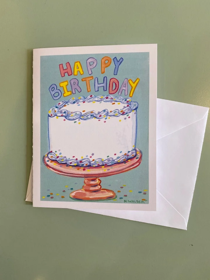 Happy Birthday Cake Card