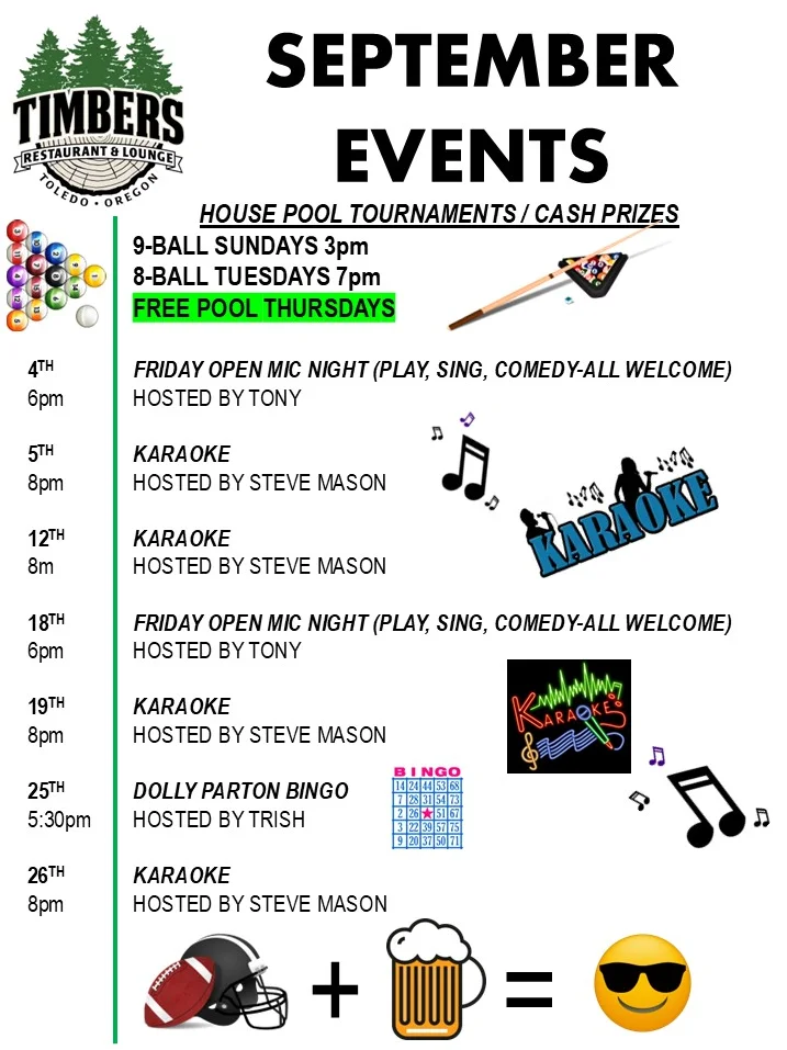 Promotional event poster featuring food and drink specials for April 26.
