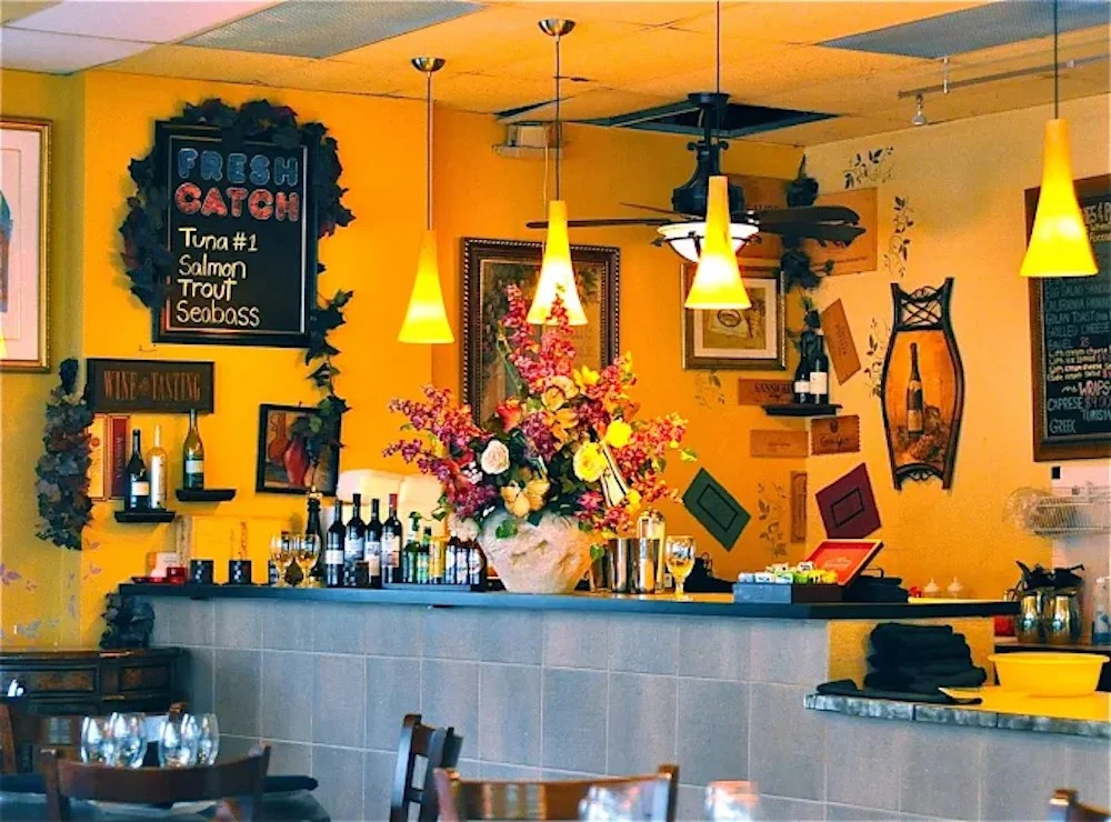 Cafe dining area at The Kosher Pastry Oven in Silver Spring