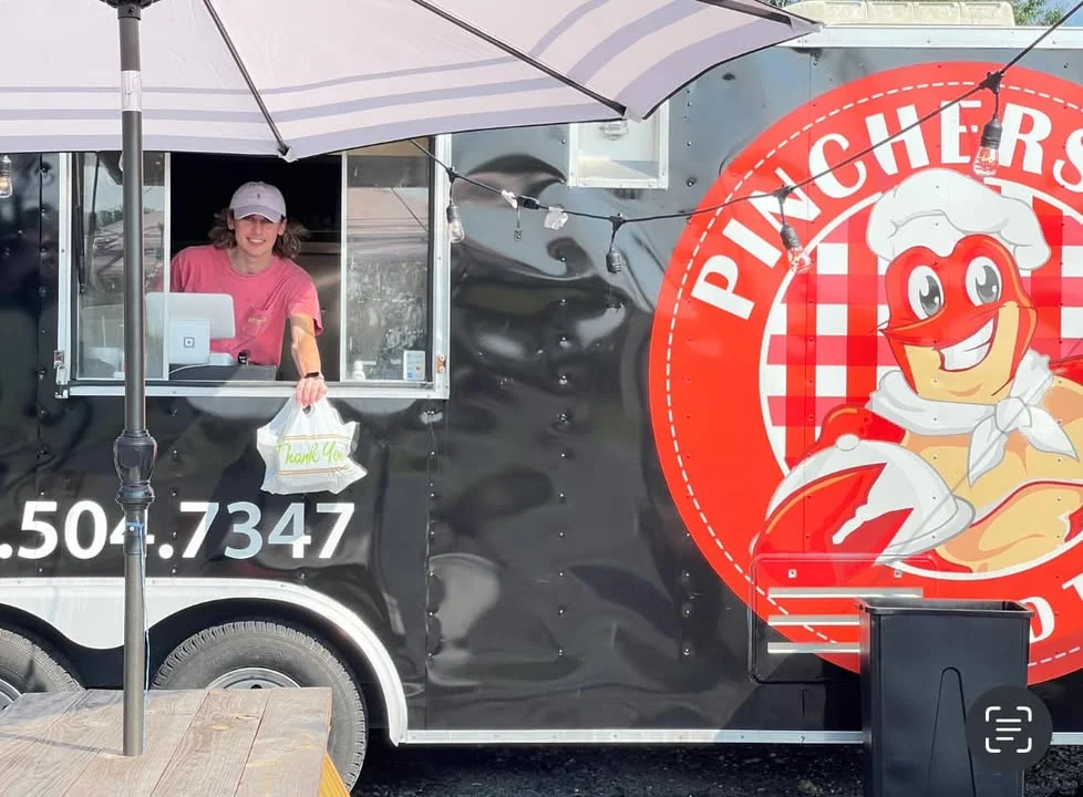 Food truck serving delicious seafood dishes