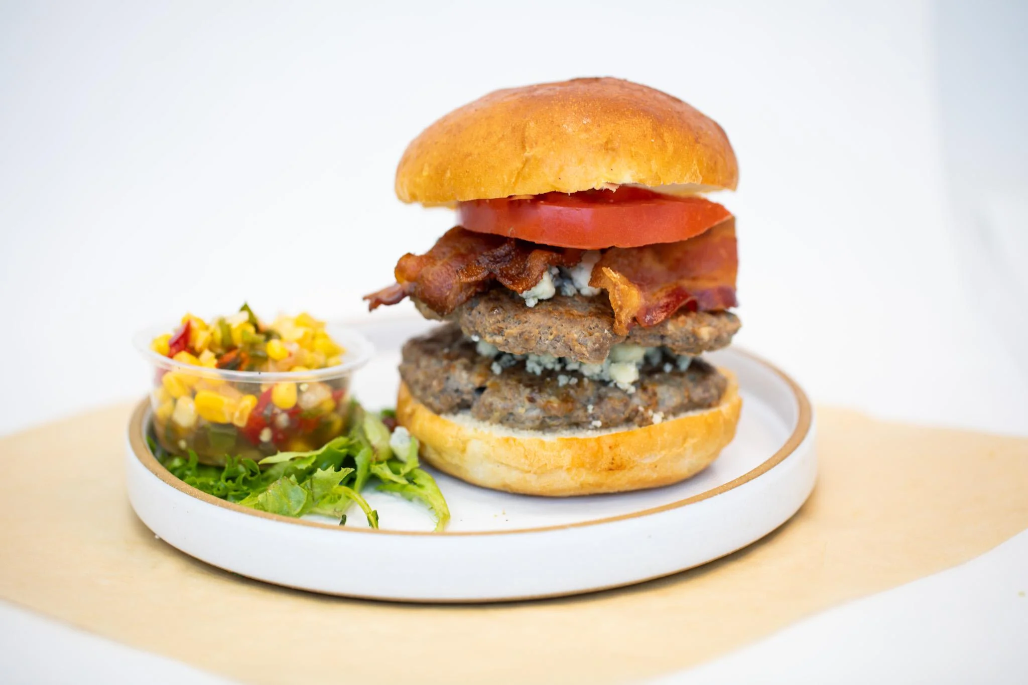 Blue Cheese & Bacon Smash Burger