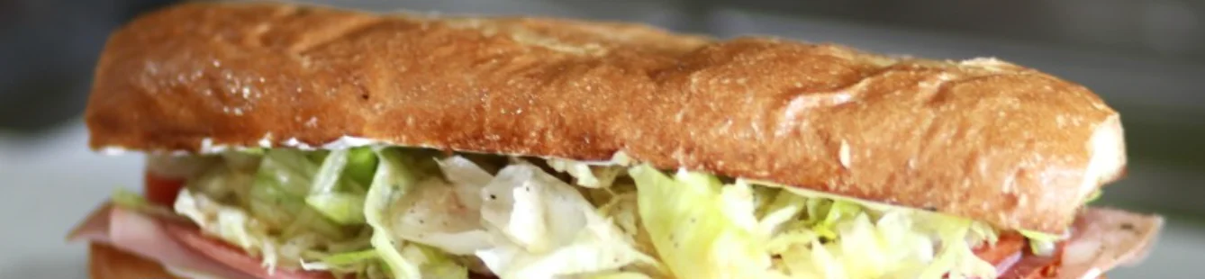 Classic Italian sub sandwich with fresh vegetables