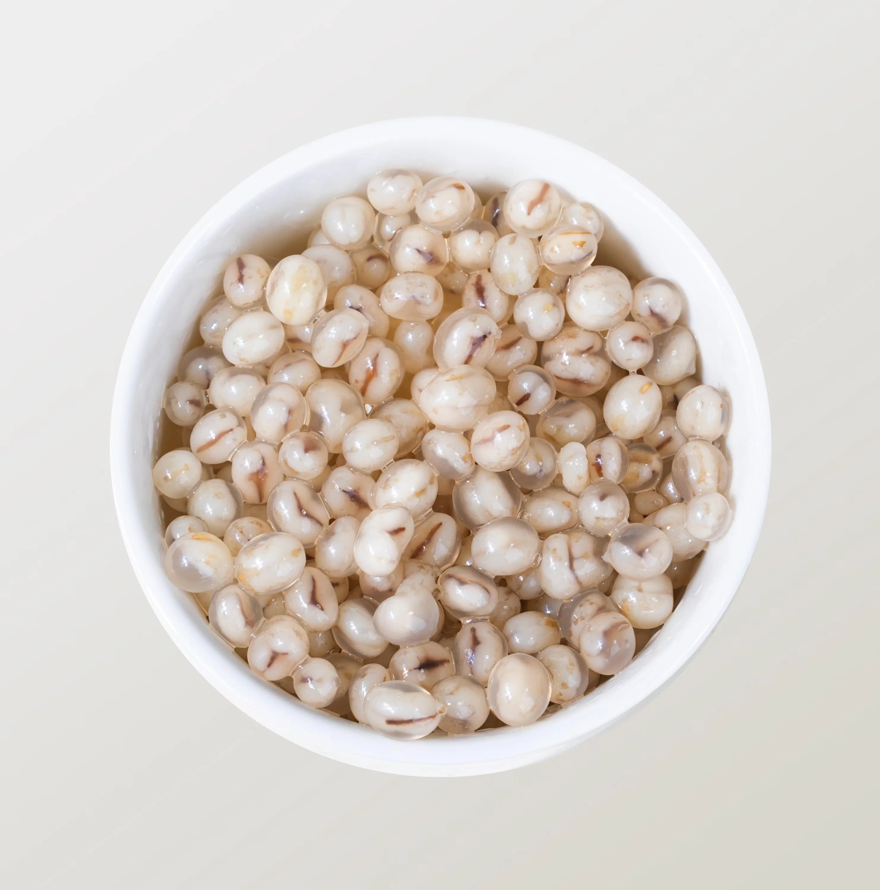 Bowl of water chestnuts ready for cooking