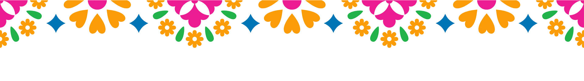 Colorful floral border design for festive occasions